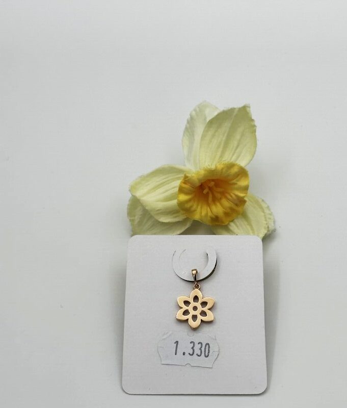 پلاک طلای 18 عیار بهار گلبرگ 1.330 گرم